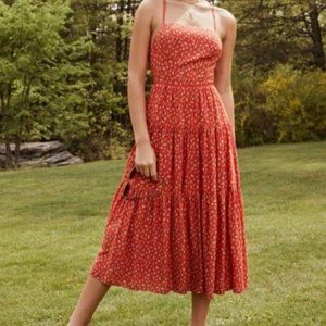 Urban Outfitters Sparks Fly Tiered Midi Dress
